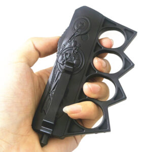 Skull Rider Knuckles Knife OTF Double Sided Blade